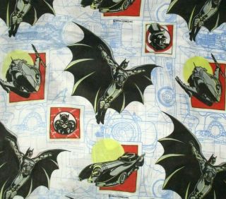 Vintage Batman Twin Fitted Sheet 1992 Dc Comics 90s Joker Cat Woman