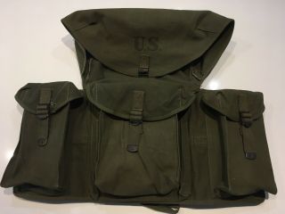 Wwii Era U.  S.  Army Airborne Parachutist Medic Canvas Medical Pouch Or Pack