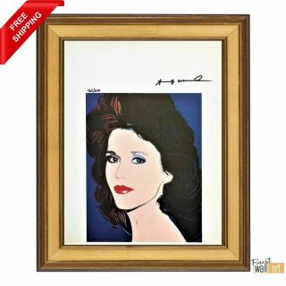 Jane Fonda By Andy Warhol - Hand Signed Print With
