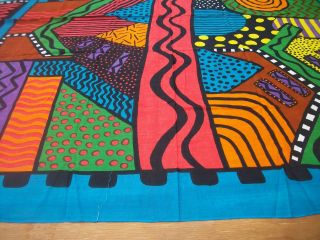Vibrant Table Cloth Or Scarf Colorful Print Made In India 45 X 70 Inches Tc71