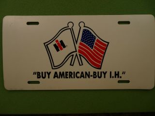 International Harvester License Plate Buy American Buy Ih
