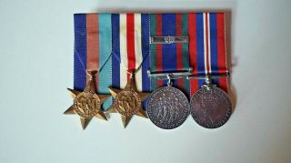 Canada Ww2 Medal Group Of 4 (mounted) B661