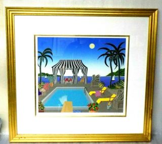 Authentic Thomas Mcknight Serigraph On Paper Hand Signed/numbered