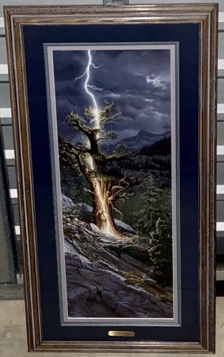 Stephen Lyman - Thunderbolt - Signed Framed & Matted Limited Edition Nr Rare