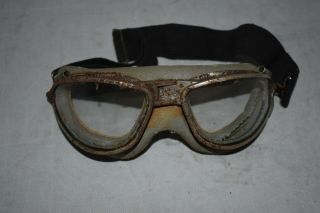 Early War Ww2 Army Air Forces An - 6530 Flight Goggles Rough