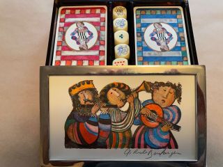 Graciela Rodo Boulanger - 2 Decks Of Playing Cards/dice And Litho -