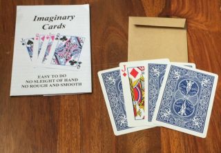 (q) Vintage Card Magic Trick Imaginary Cards