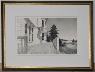 Listed American Artist Stow Wengenroth,  Signed Lithograph Seasons End