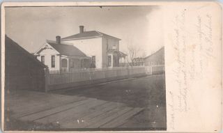 Rppc Victorian Home Gingerbread Dirt Street Ferndale Ca 1905 E9
