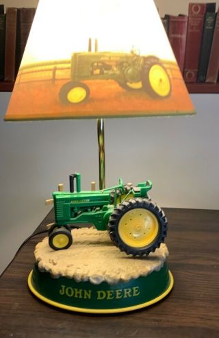 John Deere Desk Lamp Tractor Base Farm Yard With Shade Light And Sound