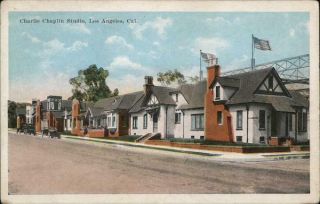Los Angeles,  Ca Charlie Chaplin Studio California California Postcard Co.  Vintage
