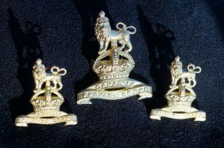 Ww2 Canadian Provost Corps Cap Badge And Collar Dogs Insignia