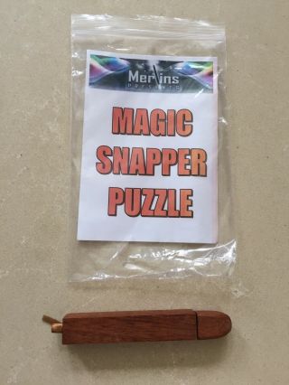 (l) Wooden Magic Trick Magic Snapper Puzzle
