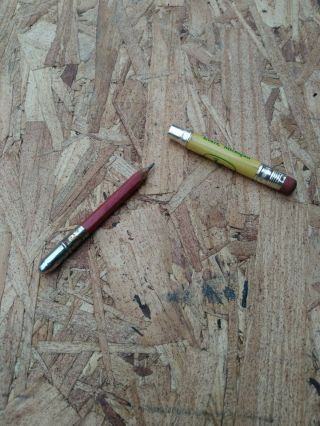 John Deere Bullet Pencil 4 - Leg Deer Geo.  H Tice Co.  Evart Michigan Great Eraser