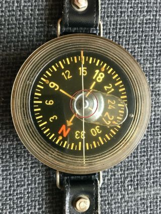 WW2 German Luftwaffe Pilots Kadlec Ak39 Navigation Wrist Compass 3
