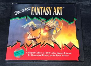Boris Vallejo Fantasy Art Cd Rom Images 1992 Windows Paintings Dragon