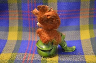 Vintage Red Haired Pixie Elf Sitting w/Knees Pulled Up - ?Japan - UNIQUE 3