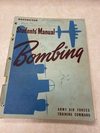 Ww2 Us Army Air Forces Training Command Bombing