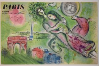 Listed Artist Marc Chagall,  Lithograph Poster 