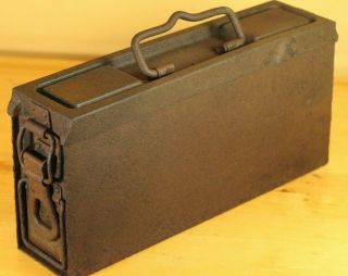 Wwii German Wehrmacht Mg34 Mg42 Steel Ammo Box Kurland Find