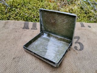 . Ww2 Soviet Trench Art Cigarettes Case Made From German Mg Ammo Box