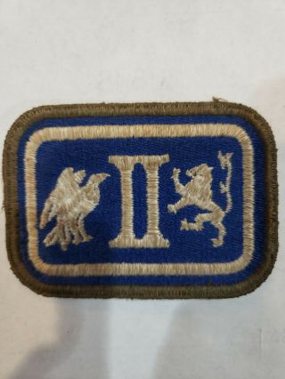 Ww 2 Us Army Ii Corps Olive Drab Border Tanks Shoulder Patch Greenback