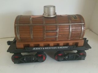 Jim Beam Decanter Train Tank Car Single Dome Jersey & Western Railway