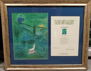 Marc Chagall Hand Signed Lithograph 