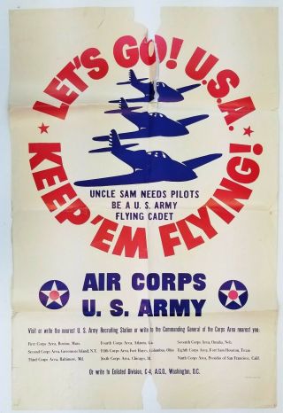 Wwii Air Corps U.  S.  Army Let 