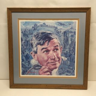 1979 Charles Banks Wilson - Signed Lithograph Will Rogers Centennial Print