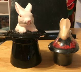 Rabbit Soap In Ceramic Top Hat,  Magician 