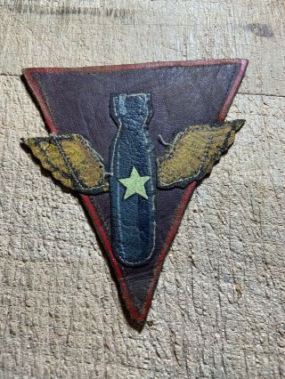Wwii/ww2 - Us Army Air Force Patch - Unknown Fighter/bomb Squadron? Leather