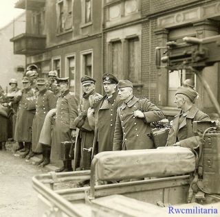Press Photo: War Is Over Wehrmacht & Polizei Pow 