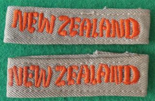 Rnzaf Ww2 Royal Zealand Air Force Tropical Uniform Shoulder Officer Titles