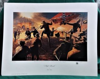 Vintage Dale Gallon " Night Assault " Print Signed And Numbered W/coa