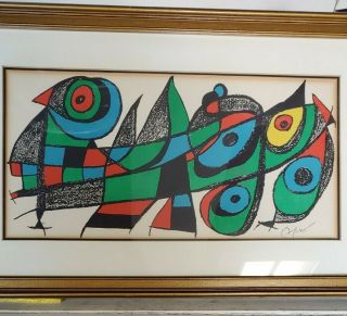 Joan Miro Escultor Plate Signed Lithograph Art With Certificate