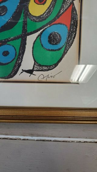 Joan Miro ESCULTOR Plate Signed Lithograph Art with Certificate 2