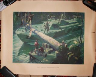 Wwii Ge Electric Elco Pt Boat Company Poster The Green Dragon 