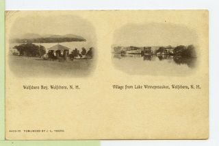 Vintage 1911 Postcard Wolfeboro Bay,  Hampshire From Lake Winnepesaukee