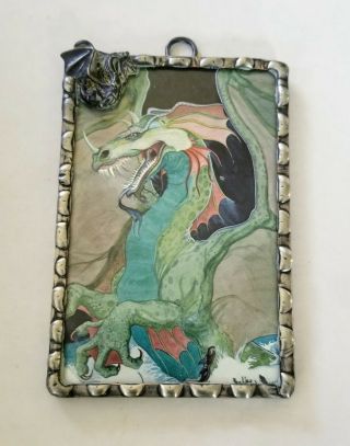 Dragon Gothic Theme Hanging Small Mirror