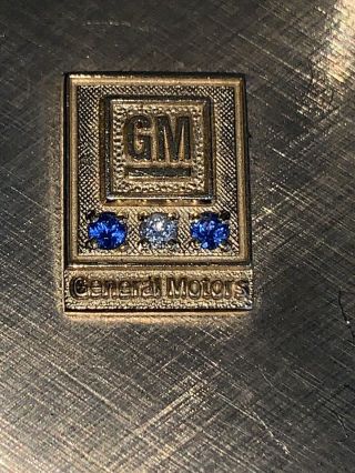 Gm General Motors Money Clip Pocket Knife File Real Diamond Spinel Service Award