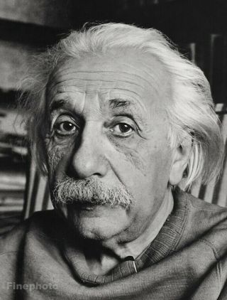 1966 Albert Einstein By Alfred Eisenstaedt Physicist Science Vintage Photo Art