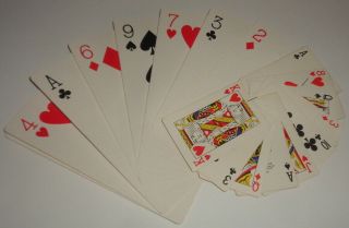 Vintage magic trick,  Expand a Fan,  Mollo Magic,  card trick magician 3