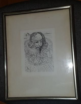 Signed etching of 