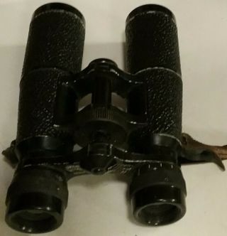 Vintage Hensoldt Wetzlar Sport Dialyt 8×30 Ww2 Era Germany Binoculars 42967 Case