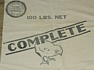 Vintage Feed Sack,  Bag 100 lb Maritime Milling Co.  Buffalo,  NY.  36X19,  EX,  Cond 2