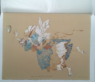 James Christensen Angel In The Pursuit Of Knowledge Etching 44/100