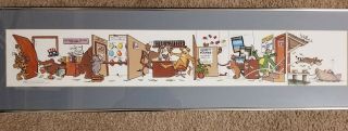 Creative Accounting By Robert Marble Signed Silver Frame Lithograph Coa1984
