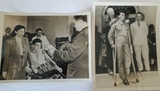 2 Ww2 Marine Corps Wounded Warrior & Medal Of Honor Photos Usmc 1945