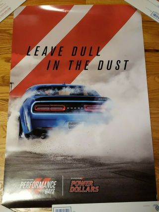 Challenger Srt Hellcat Dealer Only Promo Poster 24 " X 36 " Performance Days
